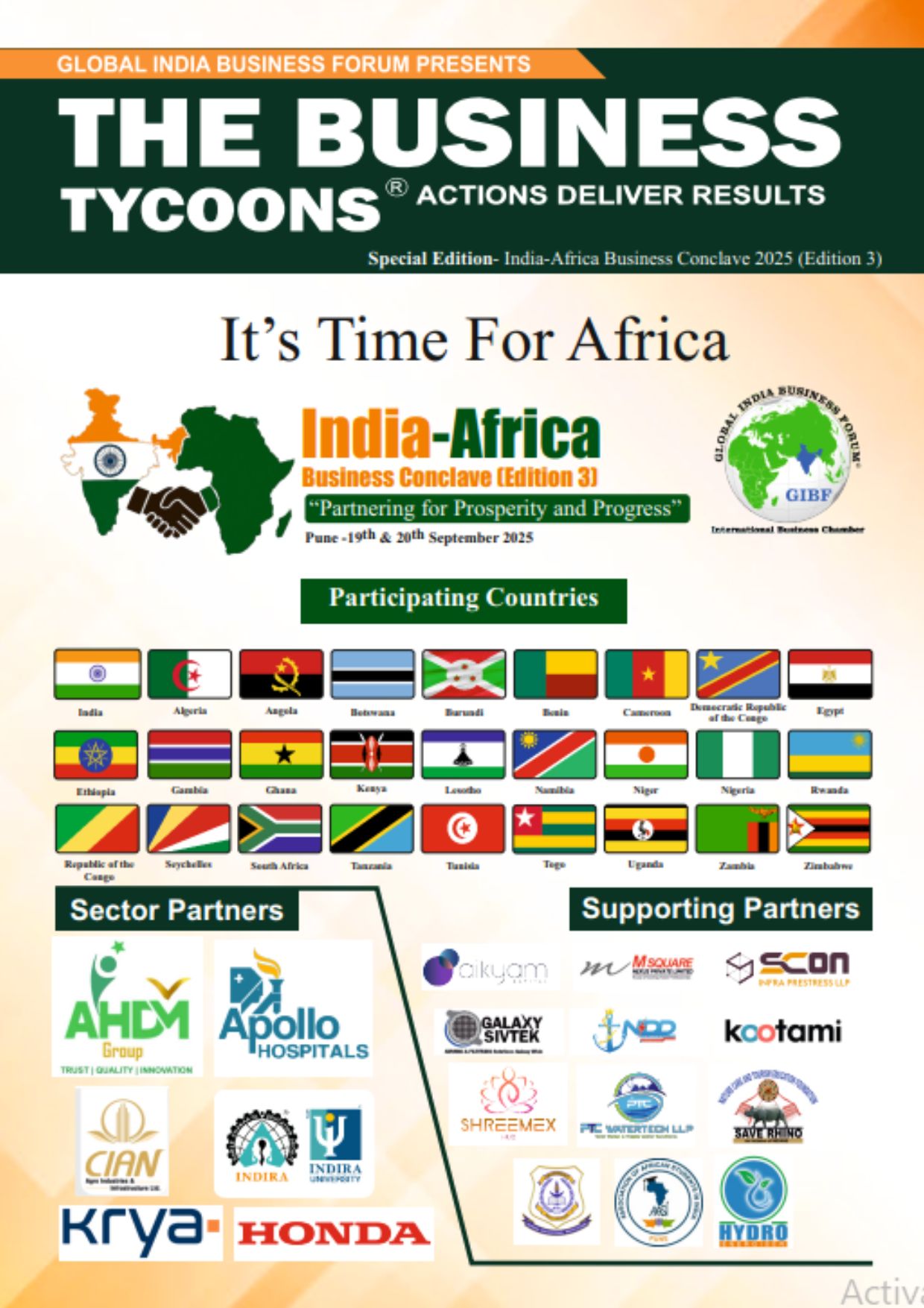The Business Tycoons  India-Africa Business Conclave (Edition 3) 
