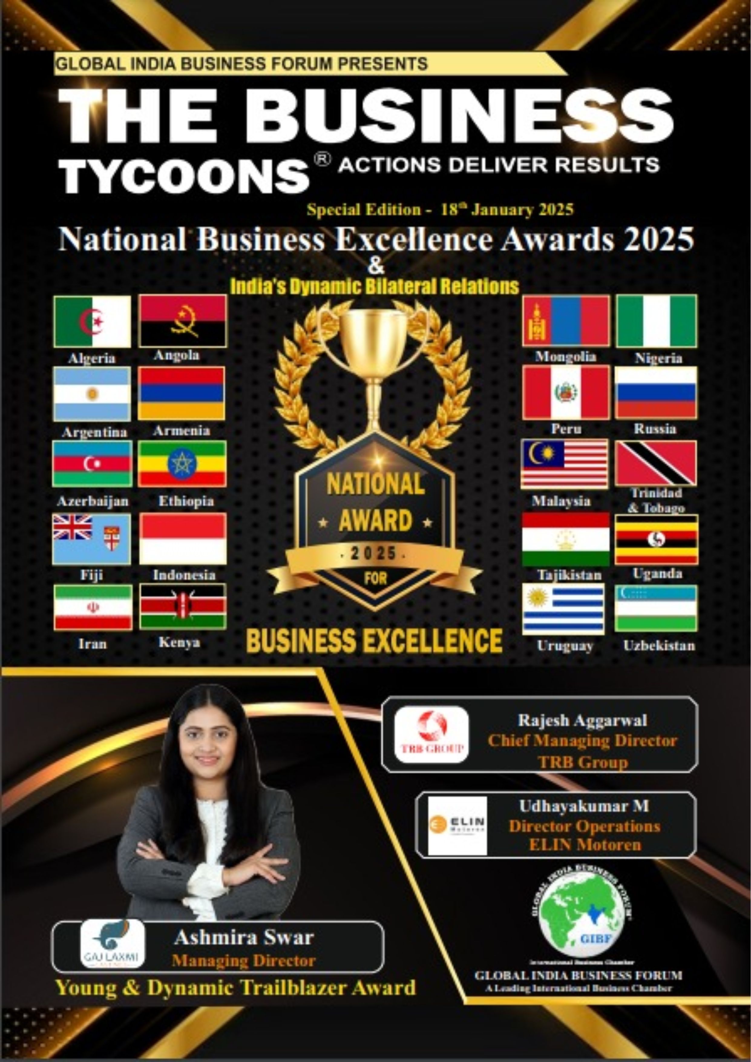 The Business Tycoons: National Business Excellence Awards 2025 & India’s Dynamic Bilateral Relations